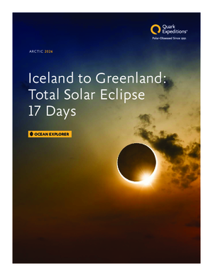 Quark Expeditions Ocean Explorer Iceland To Greenland Total Solar Eclipse 2026